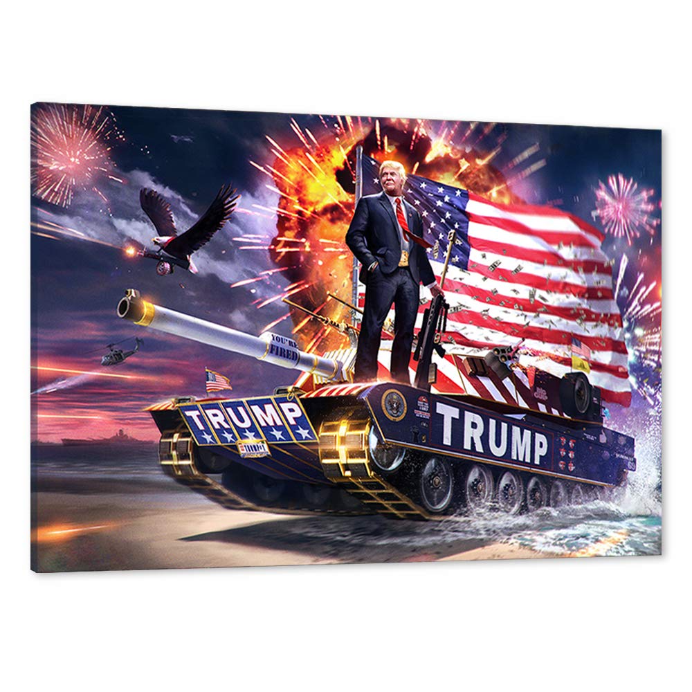 Amazon.co.jp: ドナルド・トランプ キャンバスウォールアート トランプ