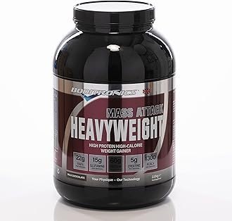 Mass Attack Heavyweight Mass Gainer Powder for High Protein and High-Calorie Weight Gainer Protein Powder with 5g Creatine, BCAA, Glutamine and Beta Alanine (Milk Chocolate)