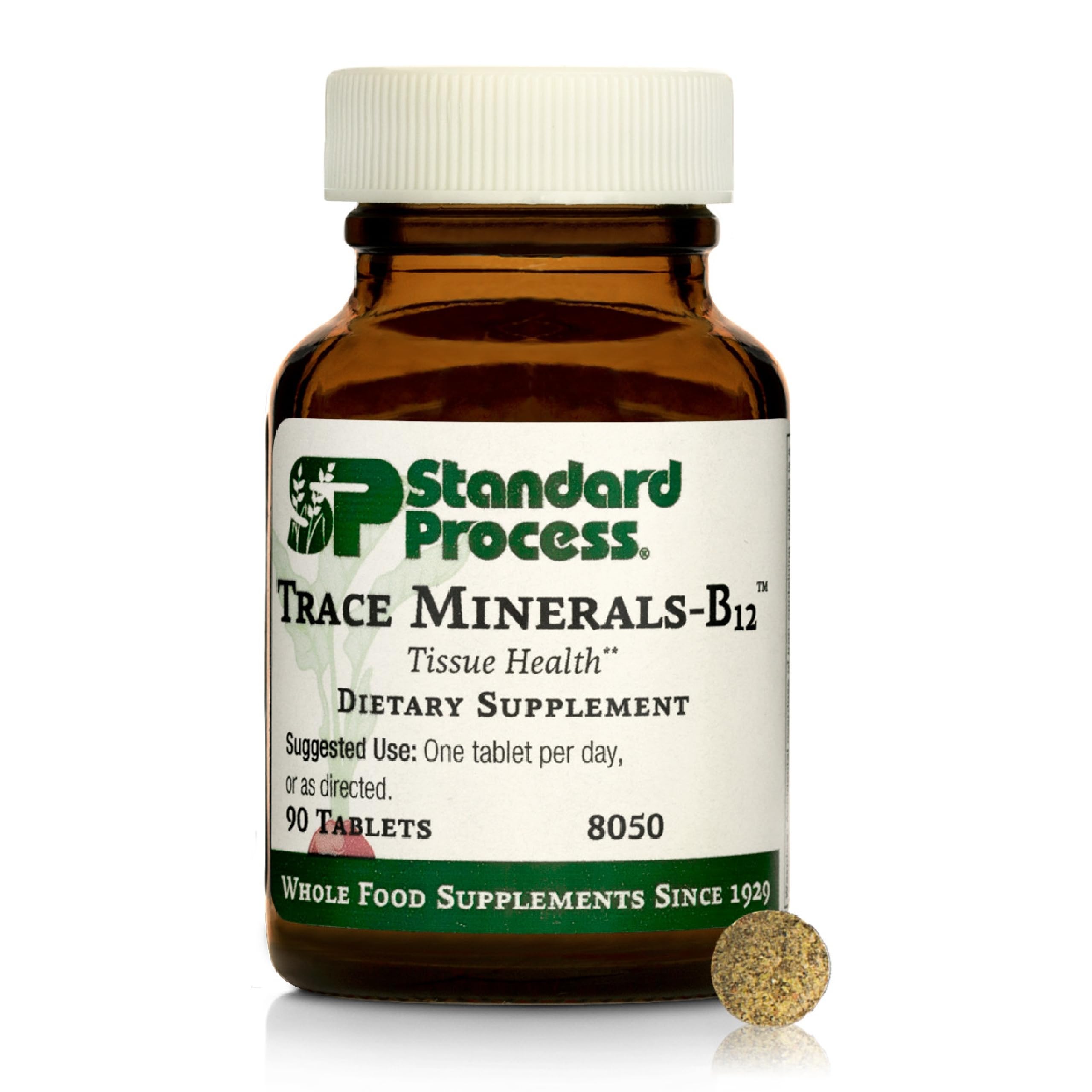 Standard Process Trace Minerals-B12, Thyroid & Cell Function, 90 Tablets