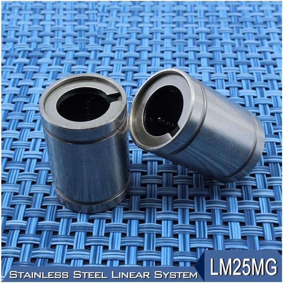 DOLUNTO 1 PC LM25MG Linear Ball Bearings 25MM LMS25 MG 25x40x59mm Stainless Steel Resin Retainer Linear Bushing LMS25UU Shaft Bearing