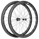 Carbon Wheelset 700c Rim V Brake 50mm Depth 25mm Width Road Bike Wheels Matte Finish, Tubeless Ready Support for 8-12 Speed Clincher & Tubeless