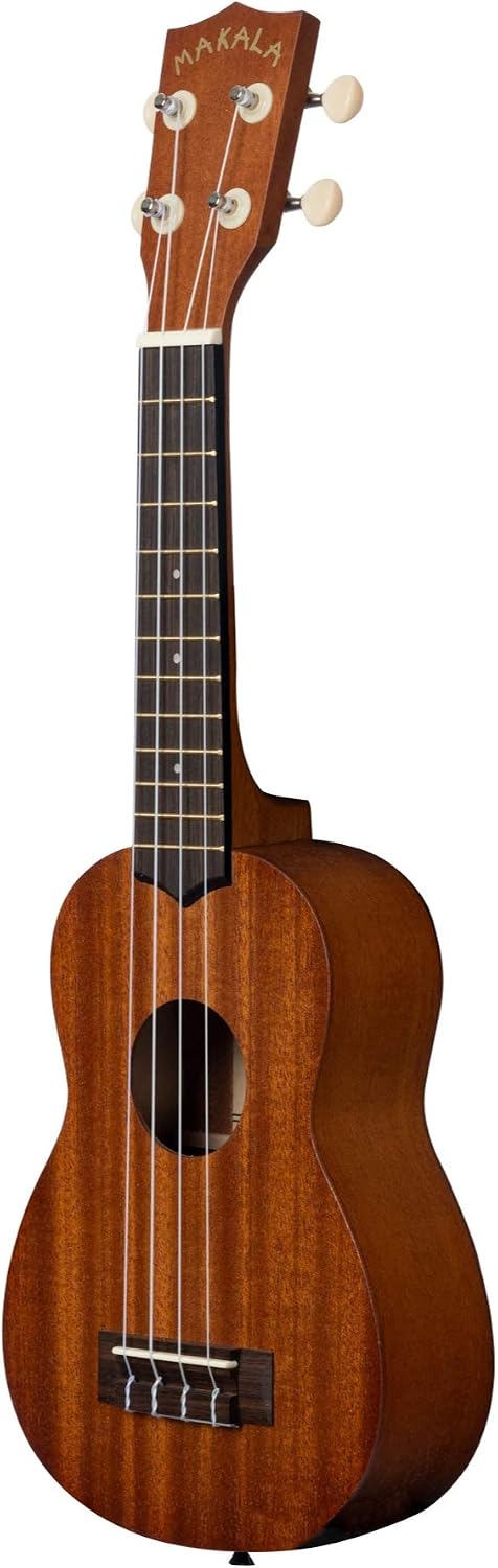 Makala Soprano Ukulele by Kala MK-S Bundle with a Tote Bag, Tuner and Lumintrail Polishing Cloth