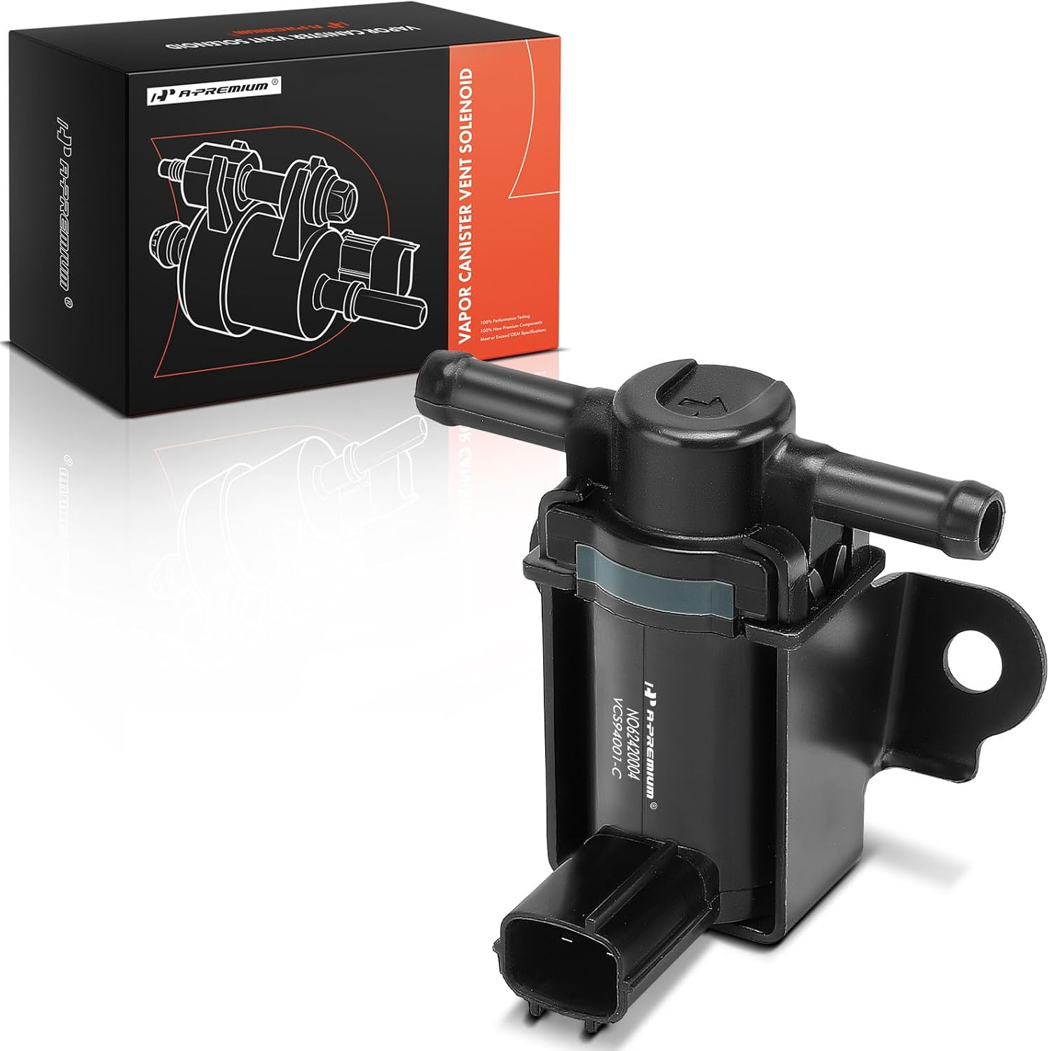 A-Premium Vapor Canister Purge Solenoid Valve Compatible with Honda Accord 1998 1999 2000 2001 2002, 2.3L 3.0L, Replace# 36162PAAA01, 36162PAAA02