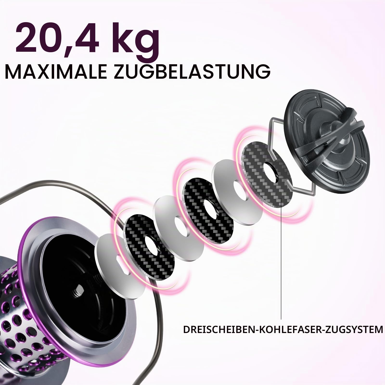 THKFISH Salzwasser-Spinnrolle Brandungs-Angelrollen, Salzwasser, extrem Glatte, robuste Rolle mit CNC-Aluminium-Spulenrollen für Lange Würfe