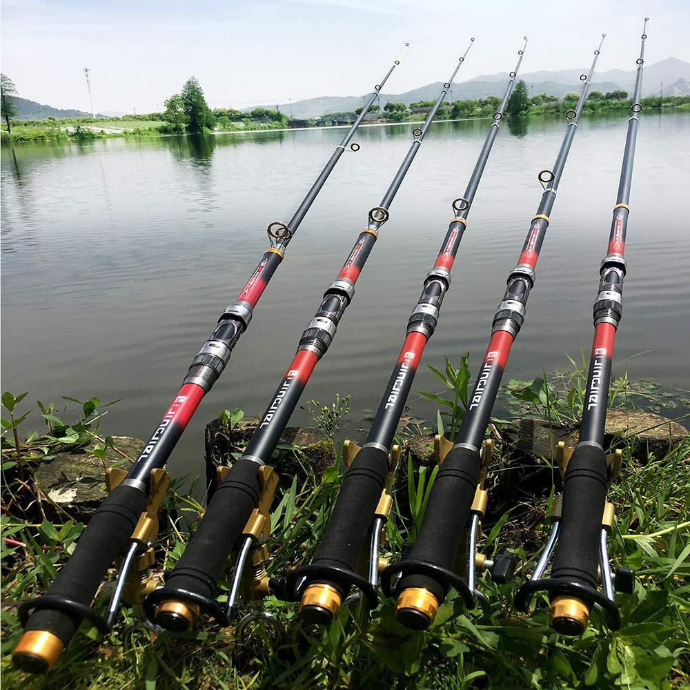 Super Hard telescopica Canna da Pesca in Fibra di Carbonio 2.1-3.6M for Mare Canne Telescopiche (Size : 2.7 m)