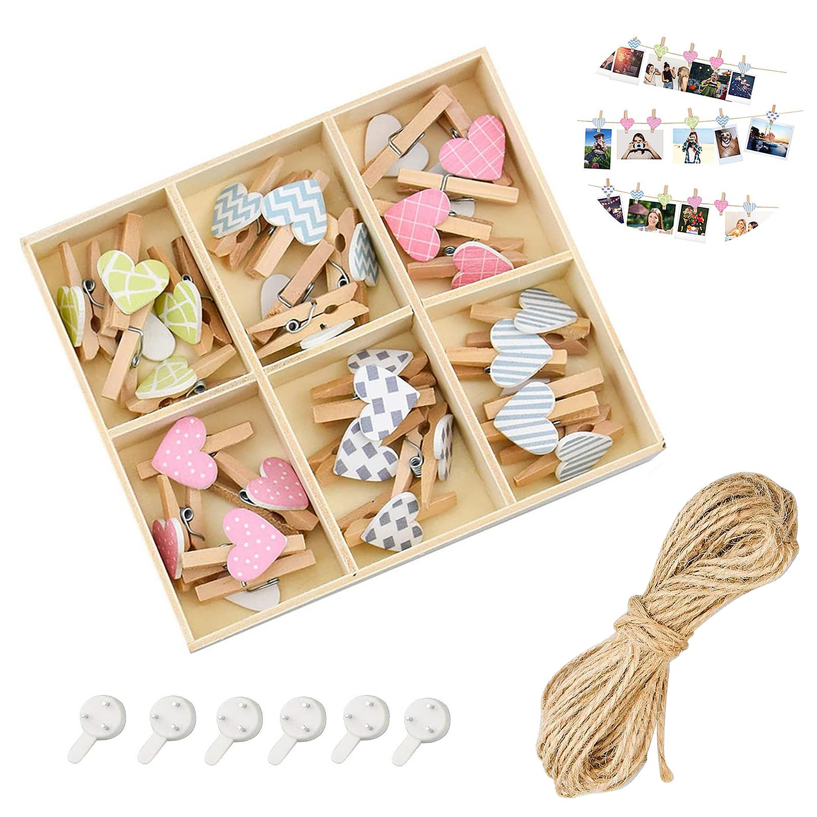 FSW-Products - Kleine Houten Mini Knijpers - 50 Stuks - Kaart Was Knijpertjes Wit Foto Knijpers Polaroid Geboorte Wasknijpers Kaartknijper FSW-Products - Kleine Houten Mini Knijpers - 50 Stuks - Kaart Was Knijpertjes Wit Foto Knijpers Polaroid Geboorte Wasknijpers Kaartknijper
