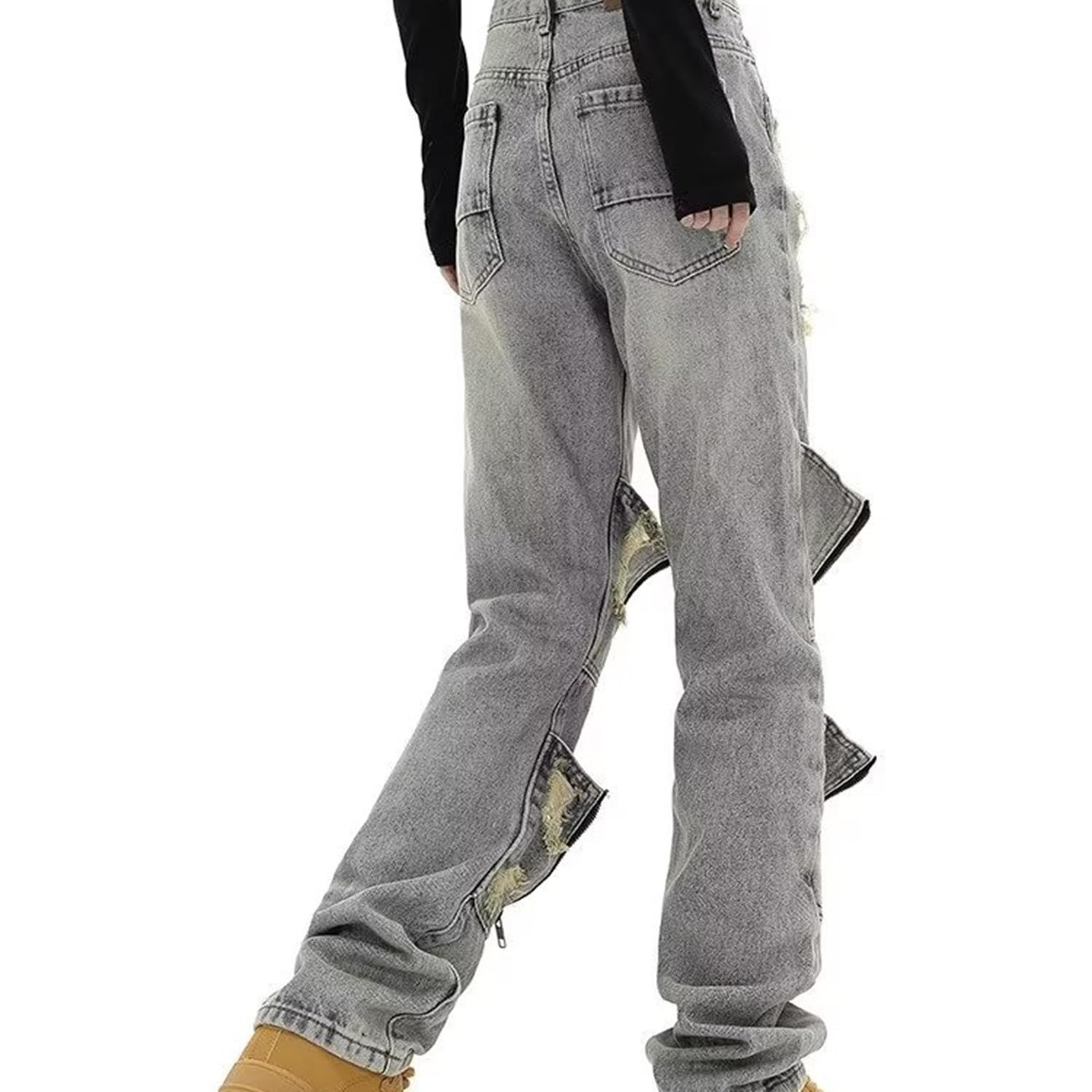 SRZYMJ Jeanshose Herren Slim Fit Hosen Jeans Kaputt Jogginghose Grau Slim Cargo Hosen Weit Chino Hose Regular Fit Wanderhose Sporthose Lang Freizeithose Lang Leinen Outdoor Hosen Trainingshose Lang
