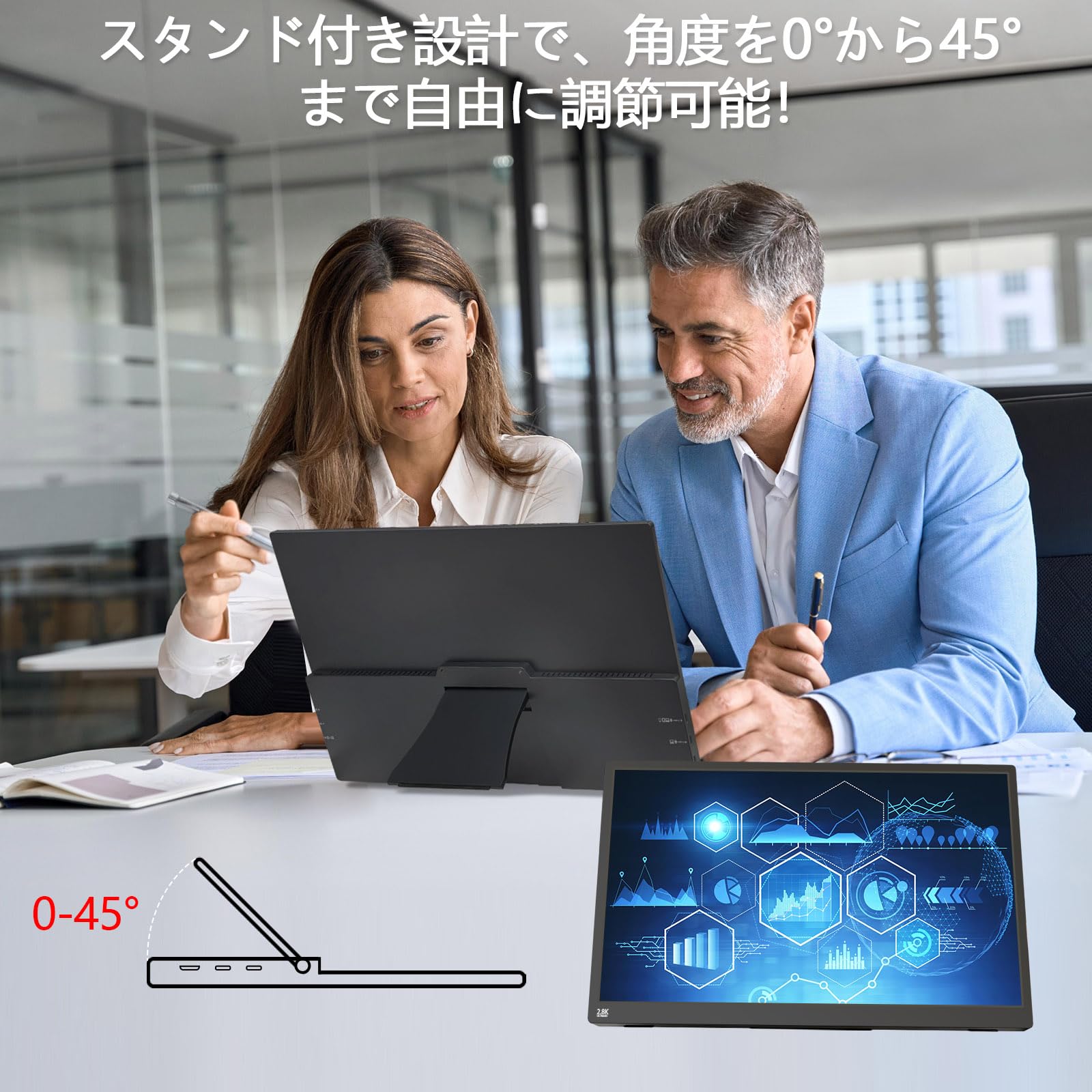 Amazon.co.jp: モバイルモニター タッチパネル 15.6インチ 2.8K
