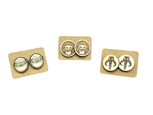 BABY YODA SET OF 3 EARRINGS
