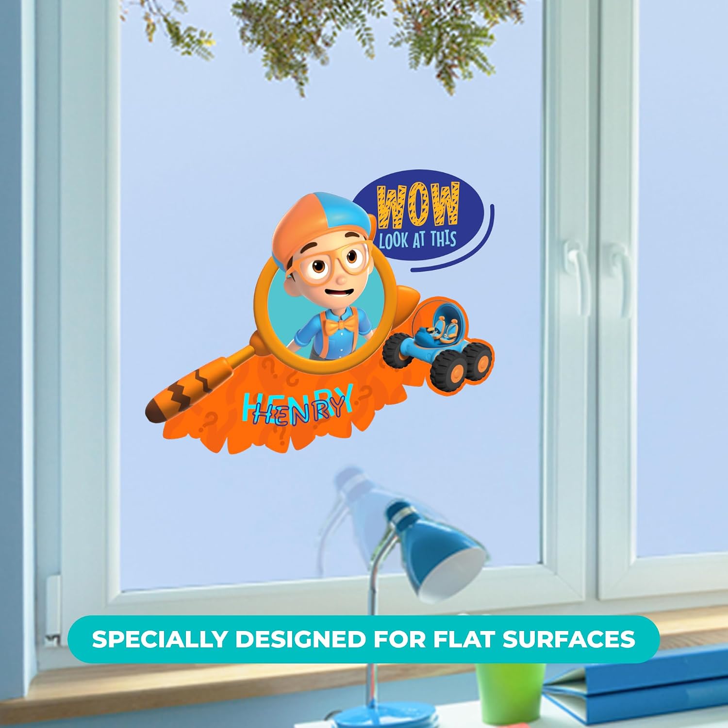 Custom Blippi Name Wall Decals - Personalized Kids Room Decor, Nursery Wall Stickers, Multiple Sizes & Colors - View #13