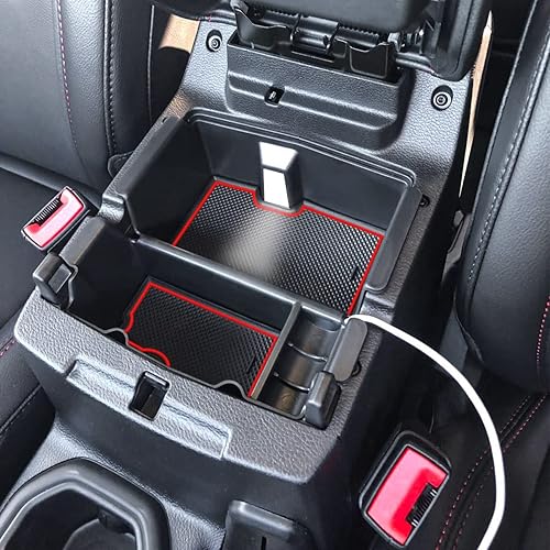 Miniatura 14 de TACOBRO Organizador de consola central compatible con accesorios Jeep Wrangler JL y JLU 2018 2019-2024 2025 2026, Gladiator JT Truck 2020 2021 2022