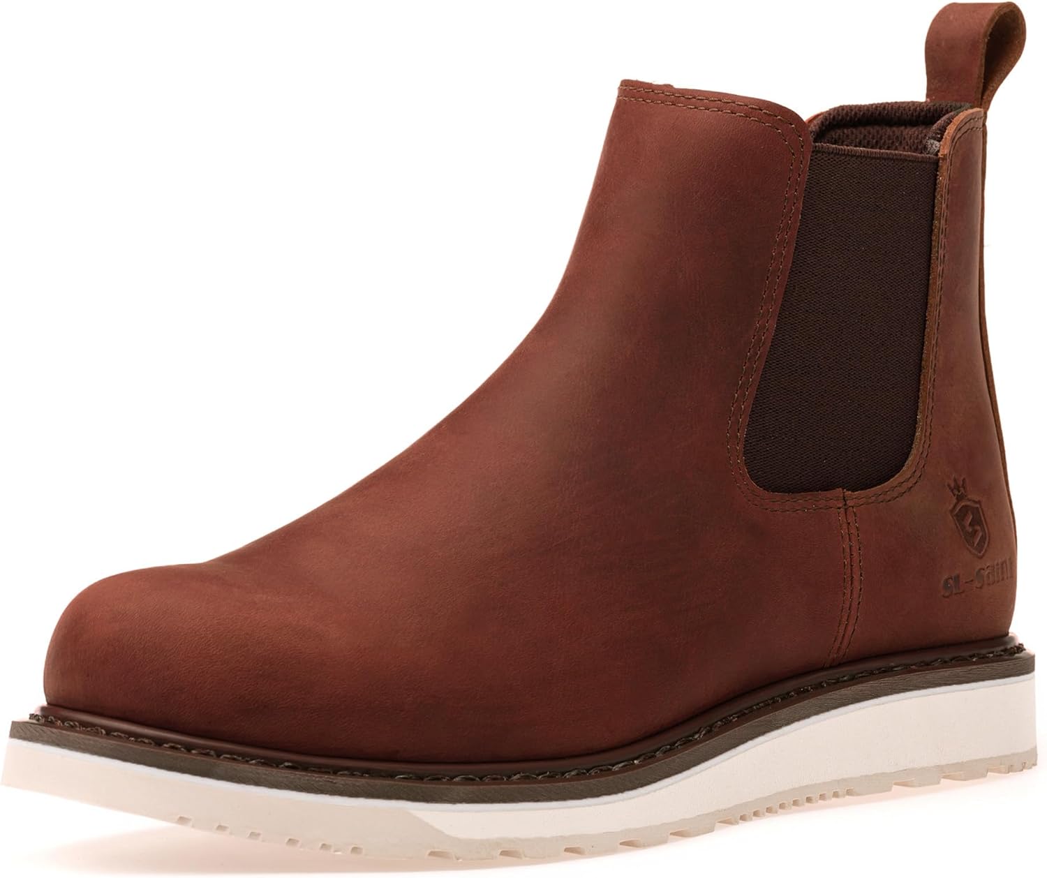 Handmade Soft Toe Chelsea Boots For Men Classic Fashion Genuine Full Grain Leather Ankle Basic Work Shoes