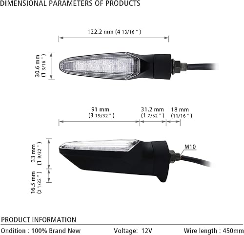 Miniatura 3 de Luz de señal de giro LED de alta luminosidad+luz de día para Yamaha MT-09 para Kawasaki Z800 para Suzuki GSX para Honda CBR1000 CBR600 - ámbarblanco