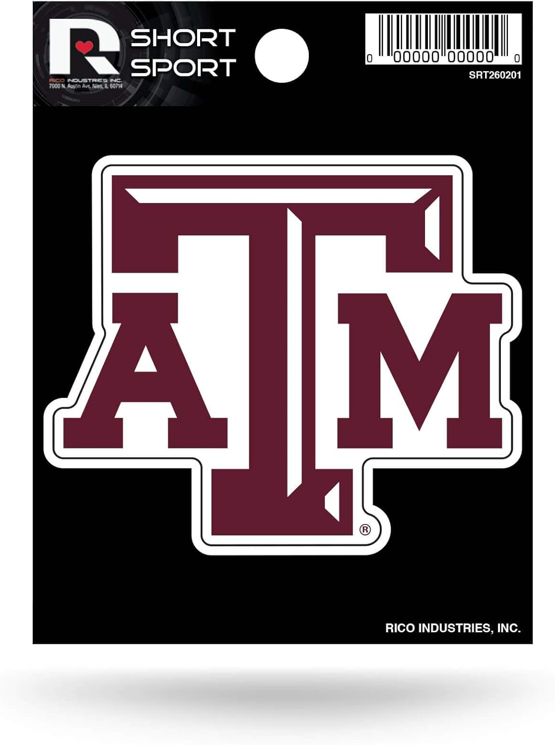 NCAA Short Sport Decal