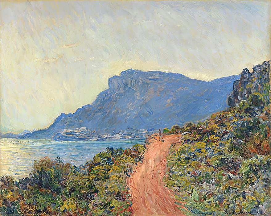 Toile Monet la corniche de la Nahe pour sublimer la décoration murale d'un salon
