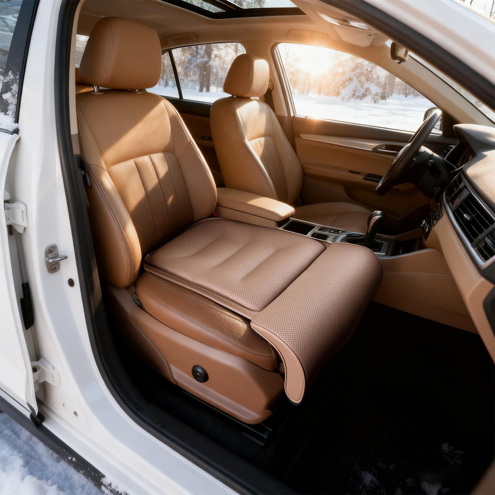 Cojín Extensor Asiento Coche Accesorios De Vehículo Ajustables | Cojín De Apoyo Para Rodillas Para Conducción Larga Para Conducción, Viajes, Pasajeros Delanteros y Traseros