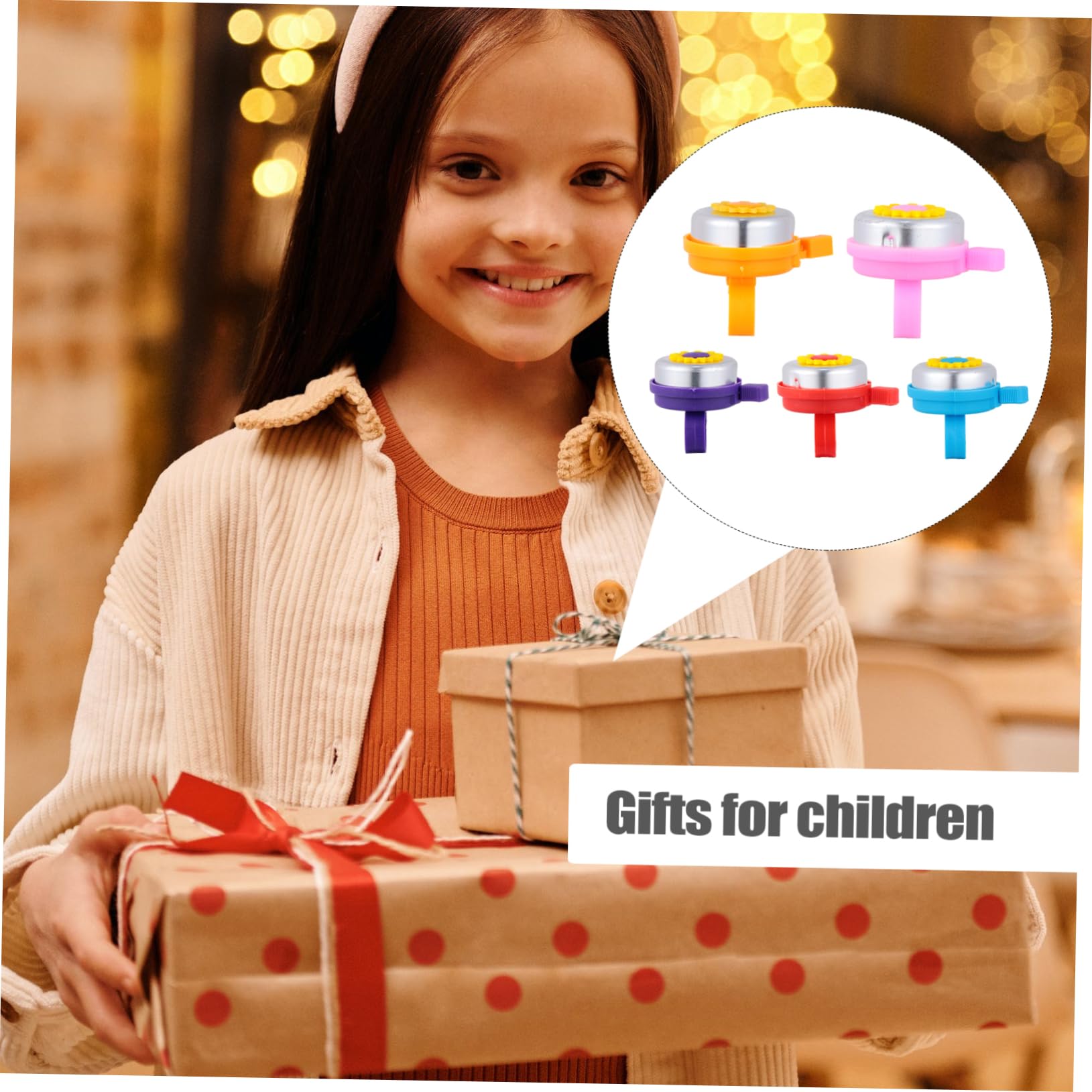 BESTonZON Timbre De Bicicleta para Accesorio Girasol Y Práctico para Scooters Y Bicicletas Infantiles