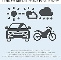 Vista 3 de Cable de freno de mano trasero para Rancher 420 TE TM TRX420 2014-2015 - Cable de freno resistente - Carcasa forrada de nailon - Reparación