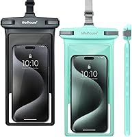 Vista 8 de Funda universal impermeable para teléfono con cordón para teléfono celular IP8X buceo al aire libre playa flotante bajo el agua hasta 7.0 pulgadas