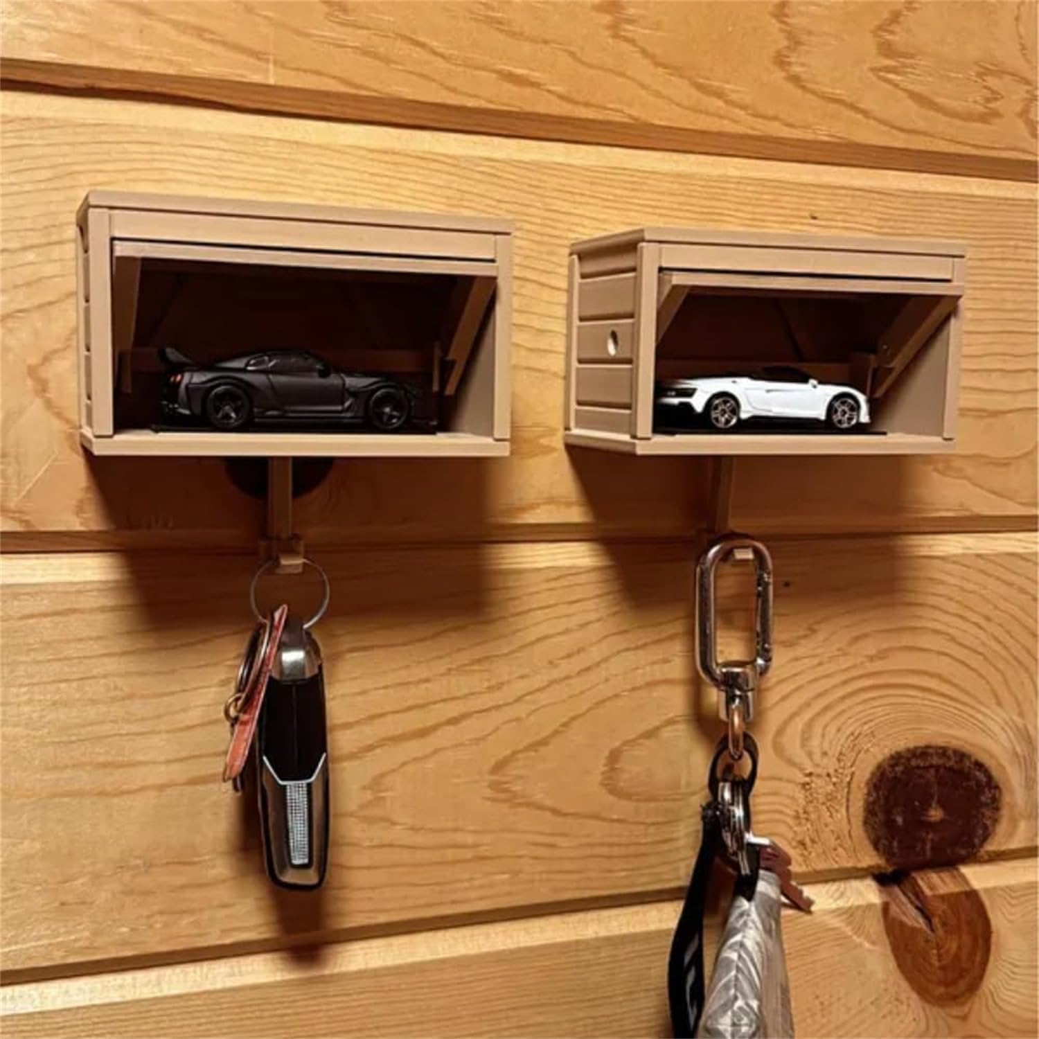 Car Garage Key Holder with Opening Door,garage Key Holder,Funny