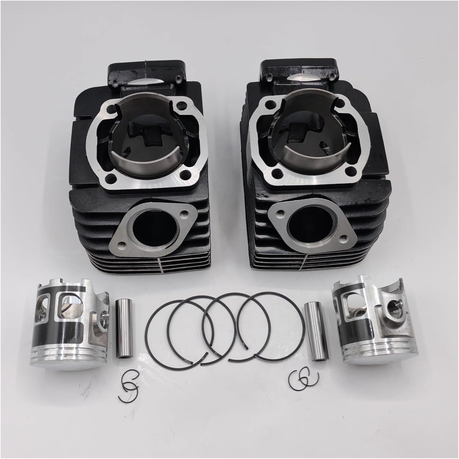 新品未使用 YAMAHA 空冷RD350用 シリンダー＆ピストン ボア64mm ピストンキット ヤマハ用RD350用 64mm STD標準ボアバイク用シリンダー