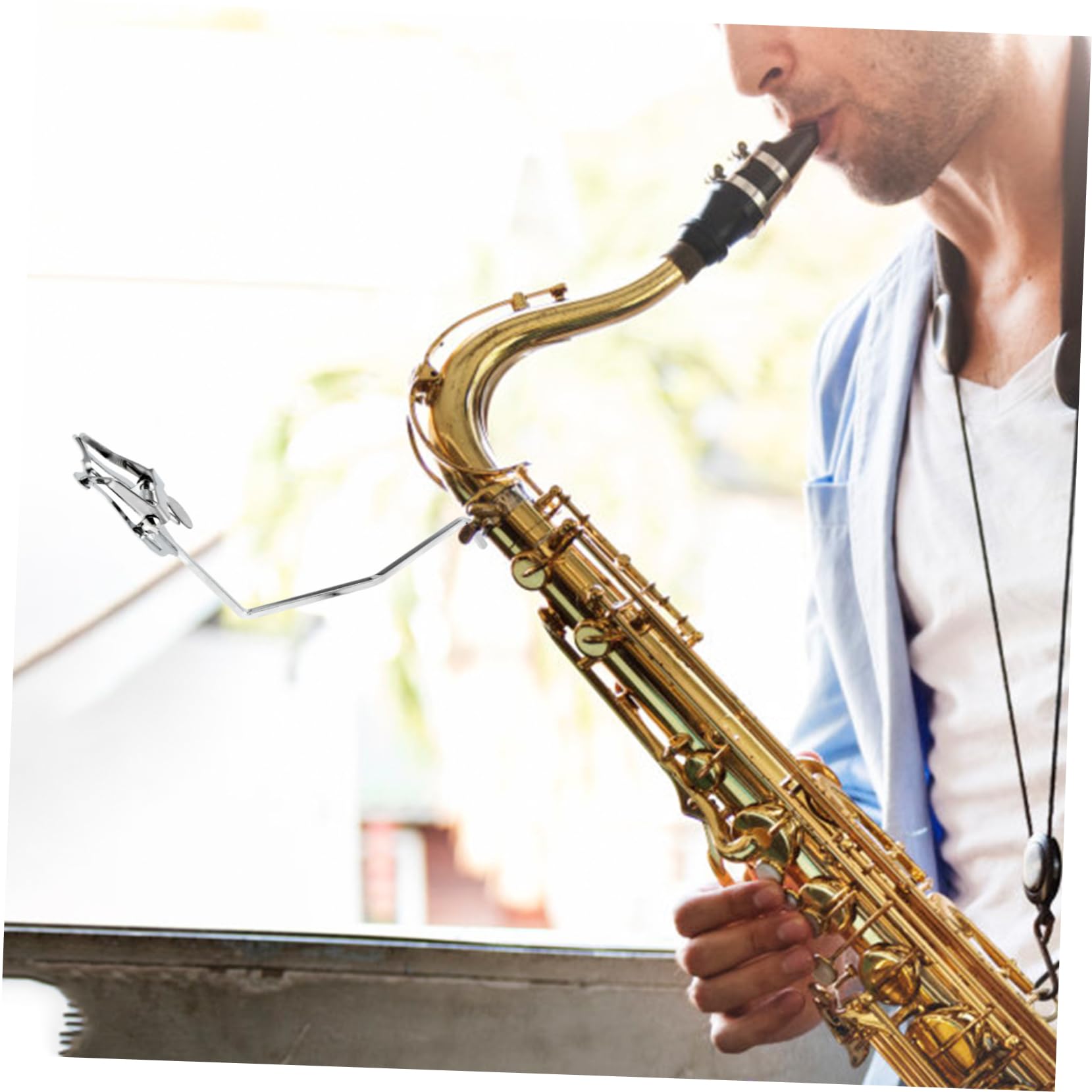 ifundom 5stücke Stabiler Plattierter Notenclip Für Alt-saxophon Praktischer Klemmen-notenhalter Für Musiker Tragbar Und Langlebig Für Bläser Und Musikstudenten