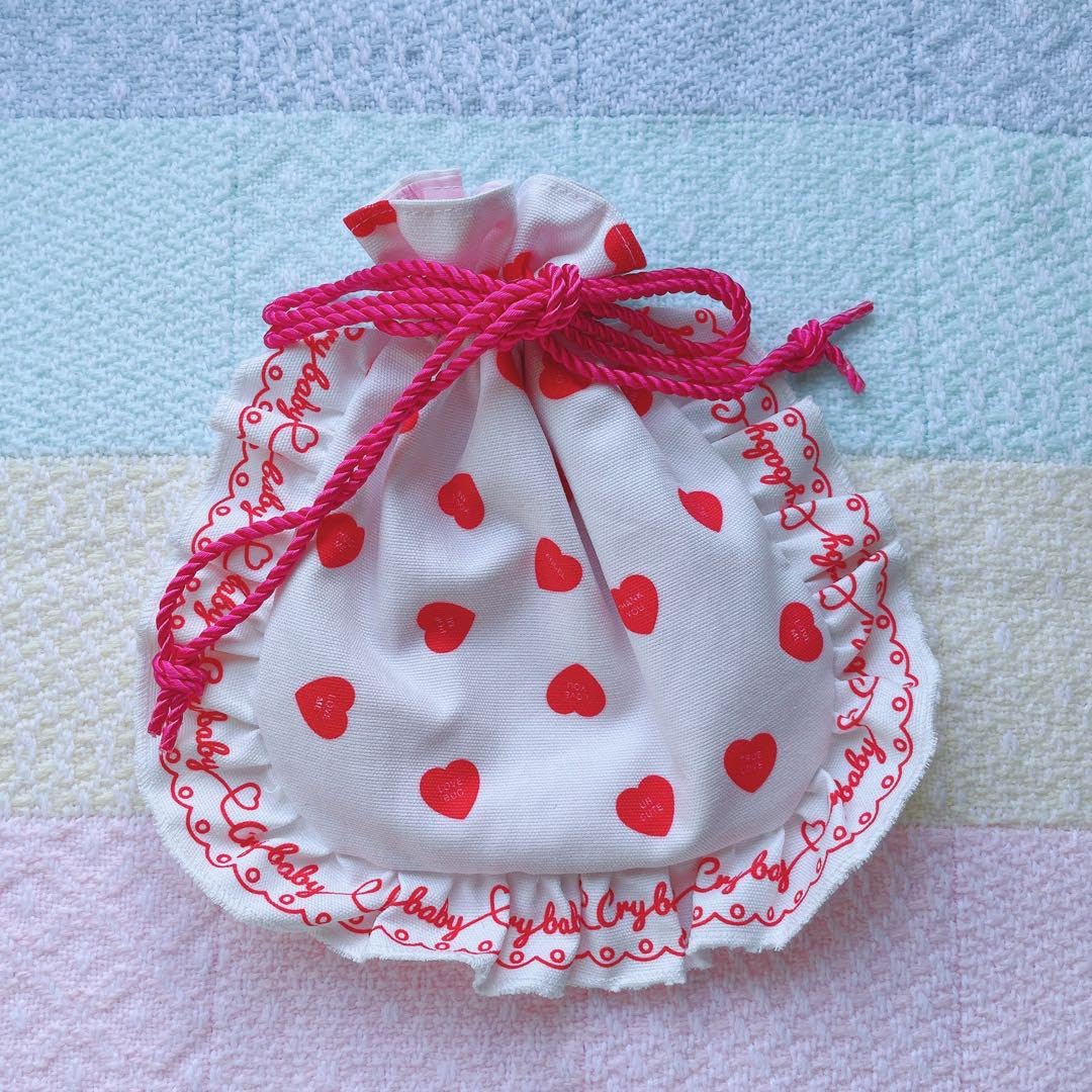 Amazon.co.jp: fancy a la mode ファンシーアラモード ハート柄 巾着