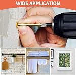 270 PCS Drywall Anchors and Screws Assortment Kit, 5 Sizes Plastic Wall Anchors with Galvanized Self Drilling Screws for Hanging Picture Frame