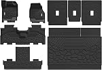 3W Tapis de sol pour Honda Civic 2016-2021 1st & 2nd Ensemble de lignes non glissantes et sans odorat Tous les temps TPE Linges de voiture solides et flexibles pour Honda Civic Accessoires Black Over 10 Années Durée de vie