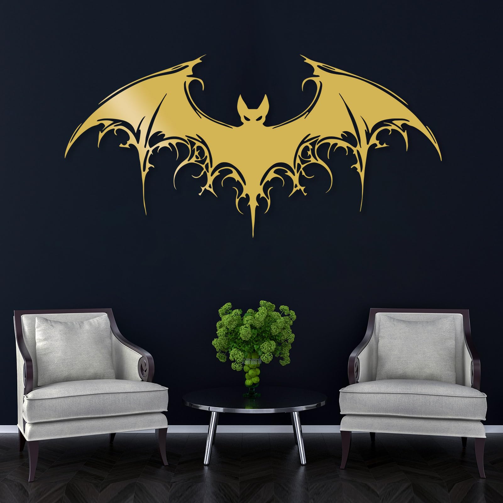 Decoración De Pared De Murciélago De Metal, Decoración Colgante De Pared, Letrero De Escultura De Pared, Letrero De Decoración De Pared De Halloween