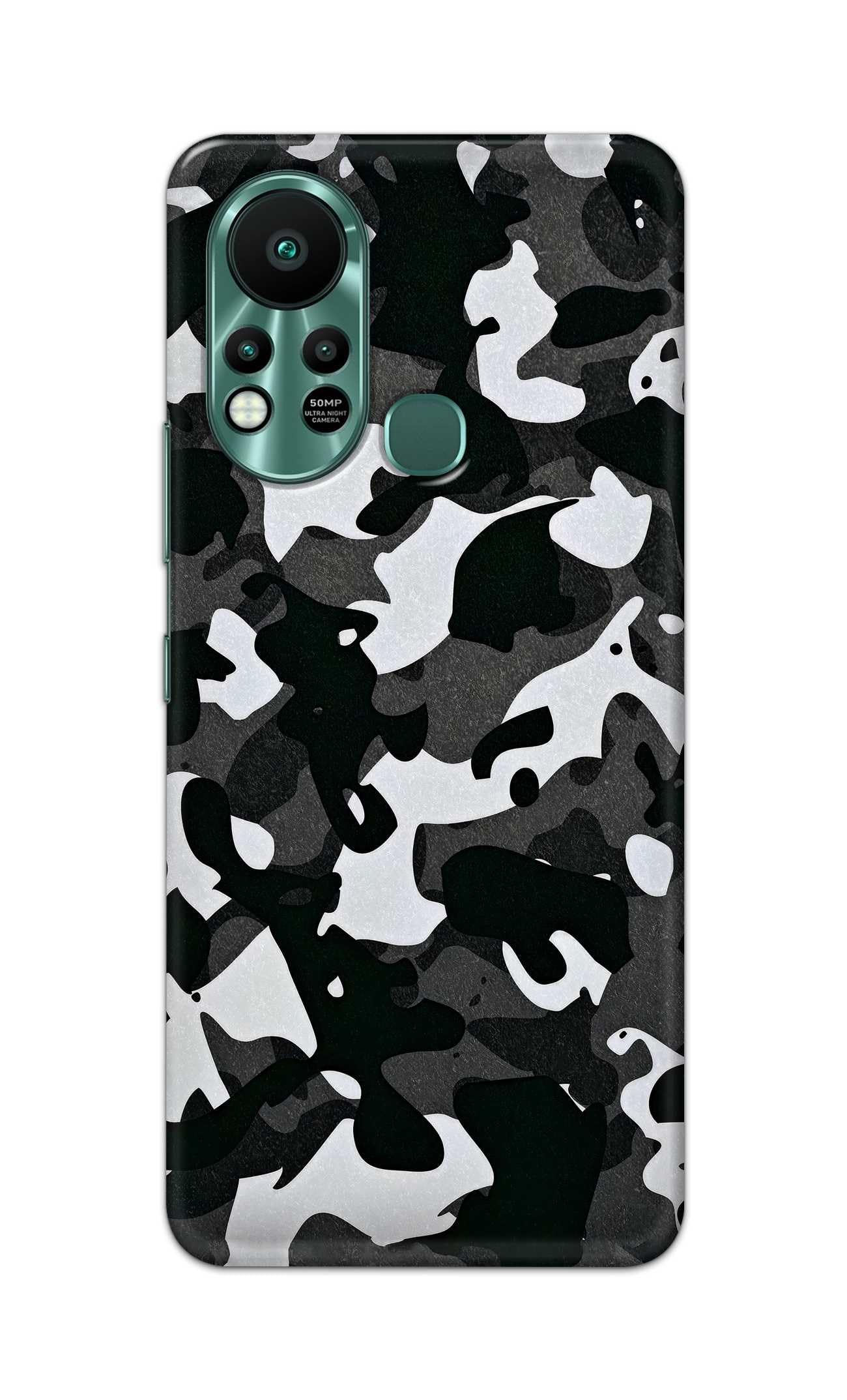 PRINTFIDAA® Printed Hard Back Cover for Infinix Hot 11s Back Cover (Camouflage -M1) -100724(W)