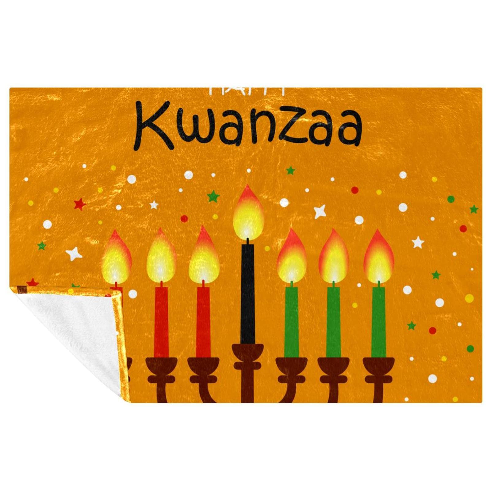 Couverture Kwanzaa plaid doux de lit et canapé pour toute la famille 150x100 cm