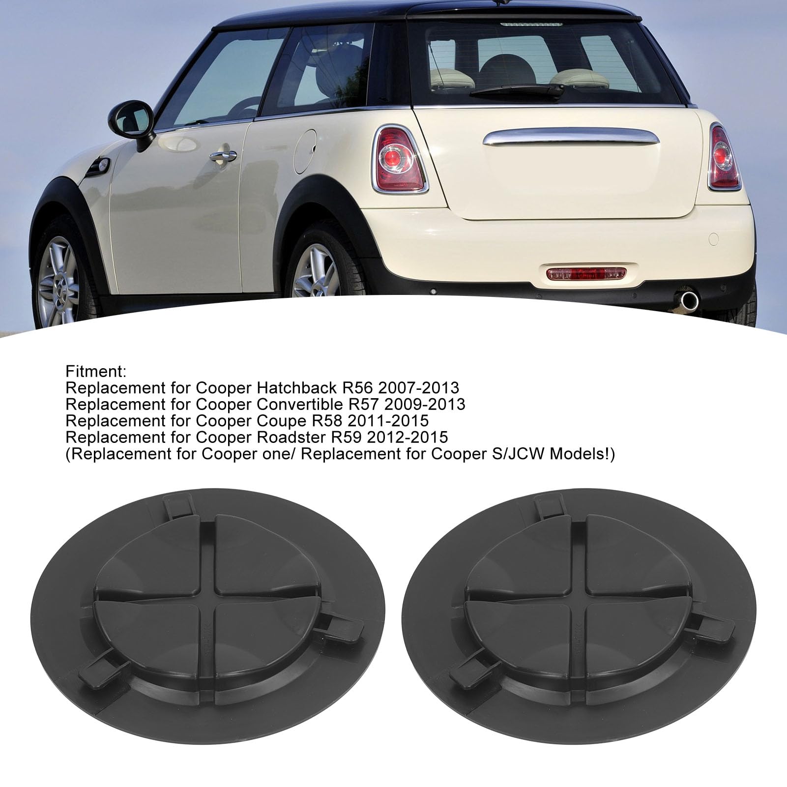 Amazon.com: Wheel Arch Headlight Access Cover, Left and Right Vent