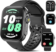 Smart Watch for Men Women Answer/Make Calls fitness watch Alexa & GPS Built-in 1.85” smartwatch with Heart Rate/SpO2/Sleep Monitor, 60+Sports, 3ATM Waterproof Fitness Tracker for Android iOS
