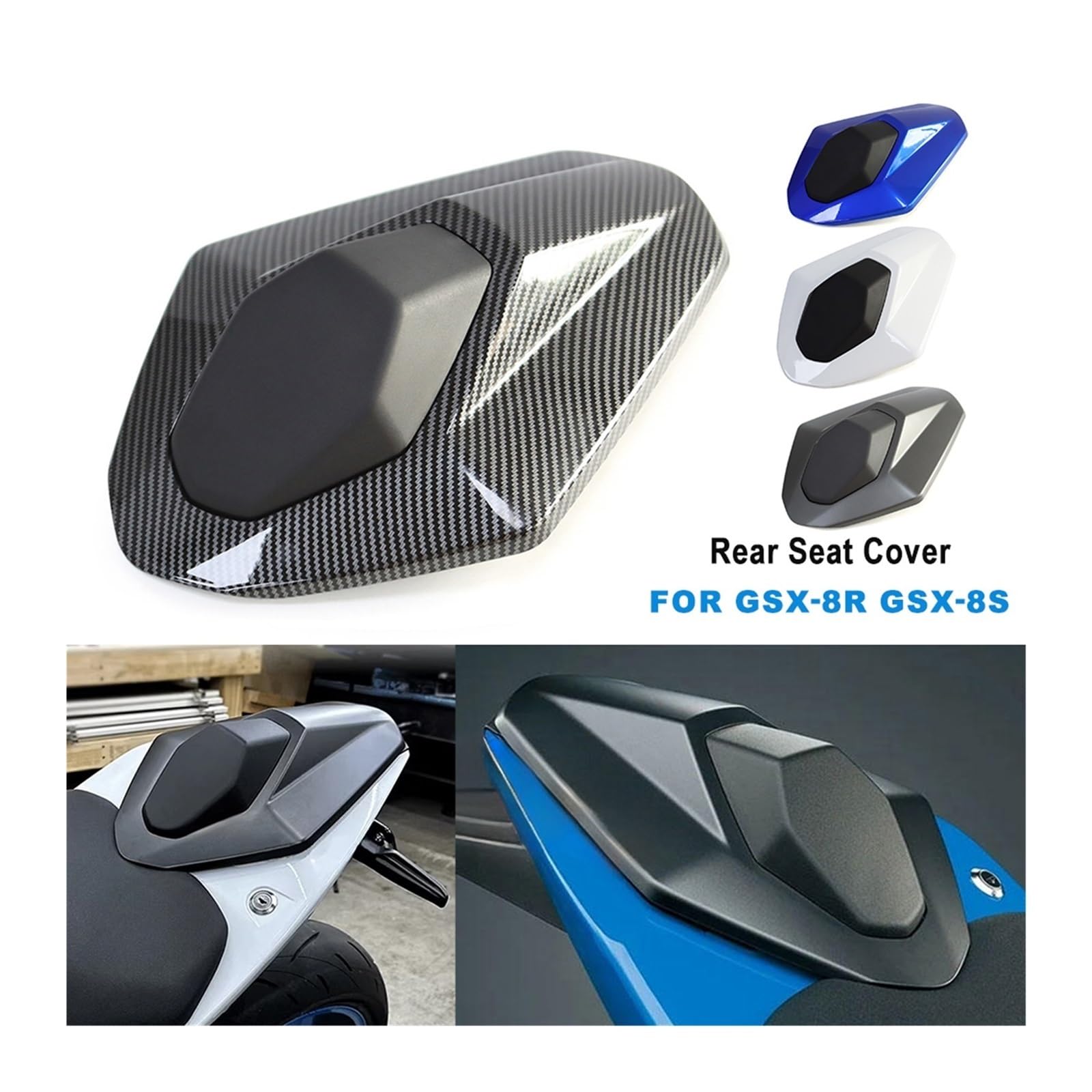 Rear Seat Cover For Suzuki GSX-8S GSX-8R 2023 2024 2025 Rear Passenger Pillion Fairing Seats Cowl