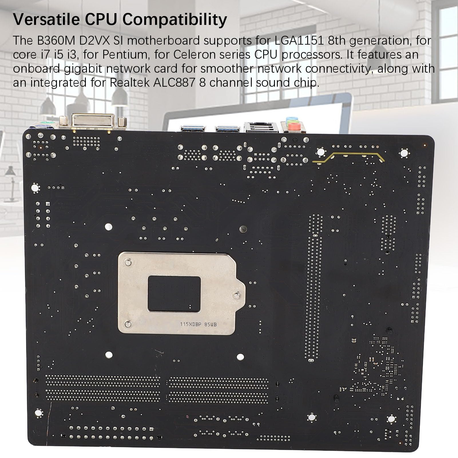 Amazon | B360M D2VX SIコンピューターマザーボード、2 DDR4 DIMM M