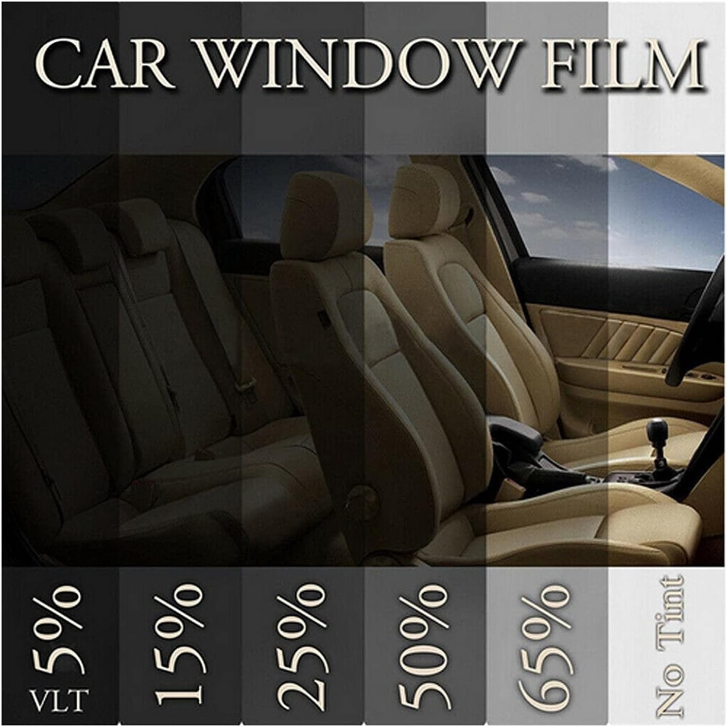Buy Ttkll Window Tint Tinting For A Car Sunscreen 1 Tint Movie Roll Car Film Protector Sticker Films Solar Uv Protector Films 100x50cm Size 25 Percent Clear Online In Indonesia B09d3c46gk