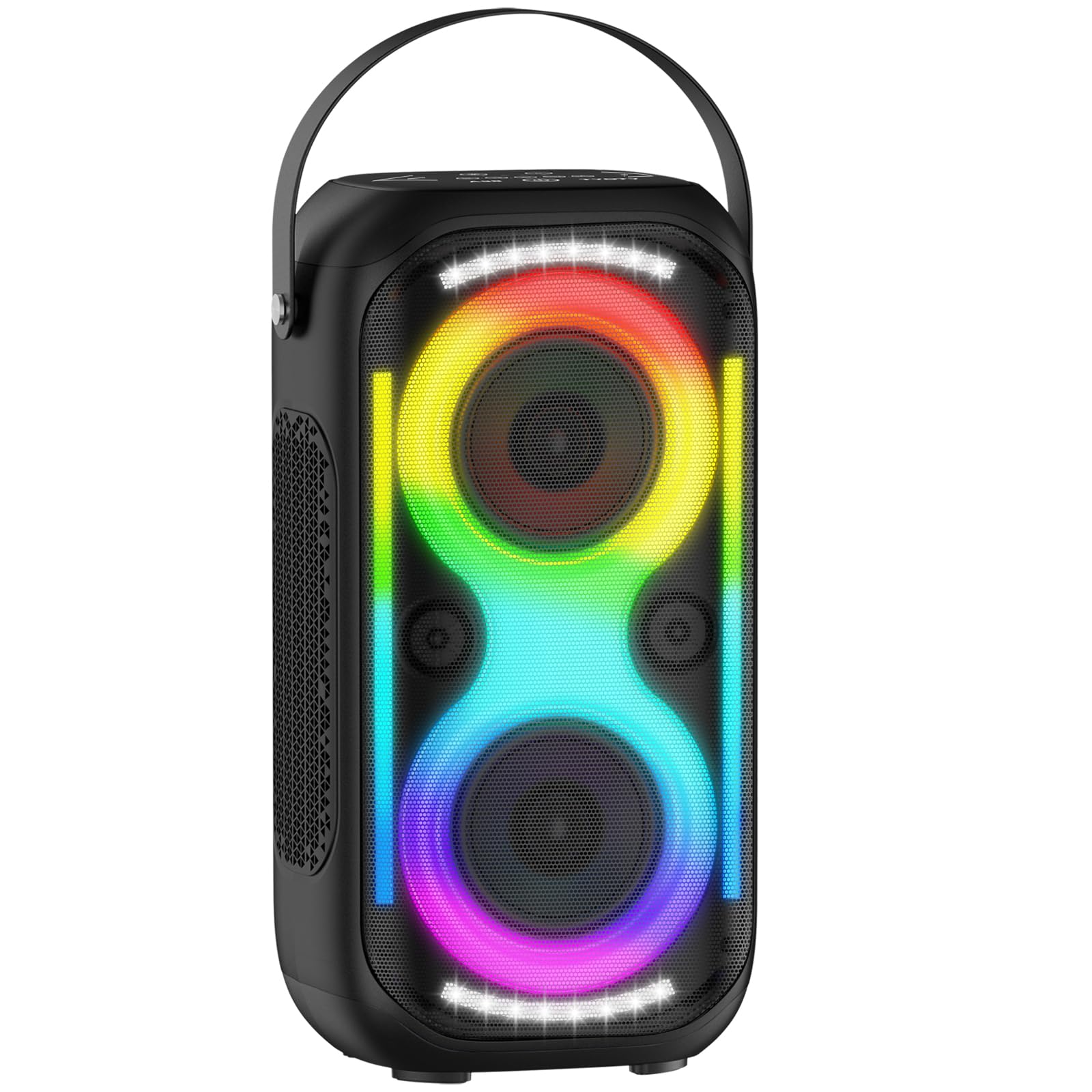 TYOTY Altoparlante Bluetooth 160W forte Boombox senza fili portatile grande potente suono basso profondo TWS grandi altoparlanti di festa a casa all'aperto con luci a LED del subwoofer