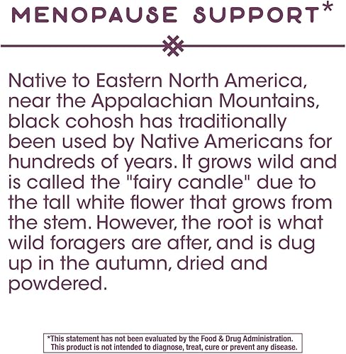Miniatura 3 de Nature's Way Cohosh negro, 40 mg por porción, sin OMG, sin gluten, 120 cápsulas