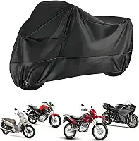 Capa Para Cobrir Moto em Couro Impermeável Proteção Uv Não Risca Reforçada (G)