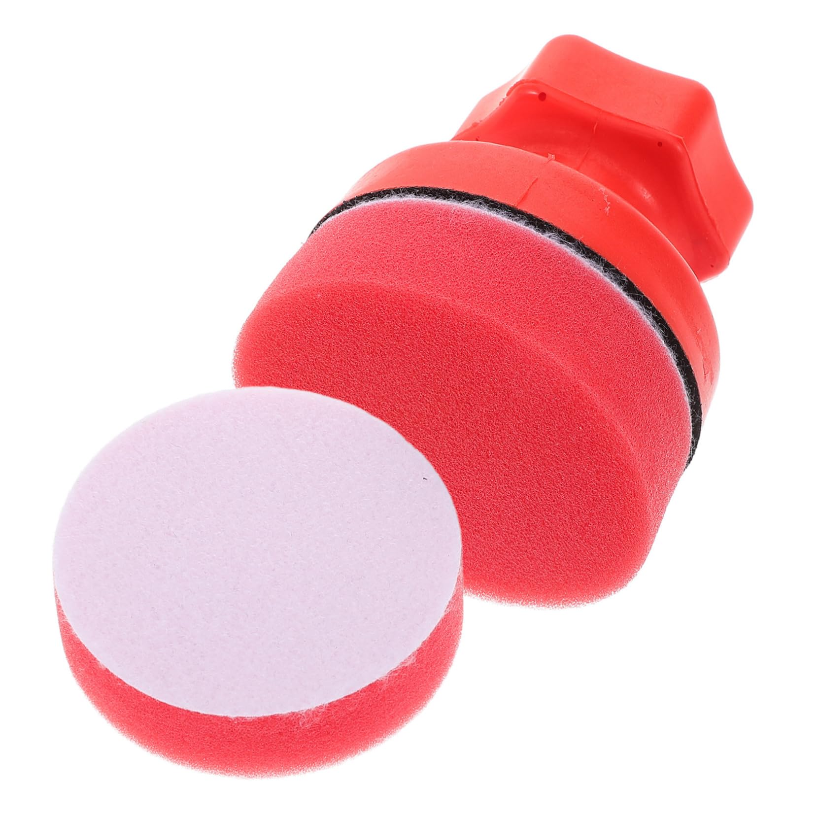 Mikinona 1Set Handheld Car Wax Applicator Pads Multi Functional Sponge Detailing Kit for Polishing and Waxing Includes Handle and Pads for Car Care