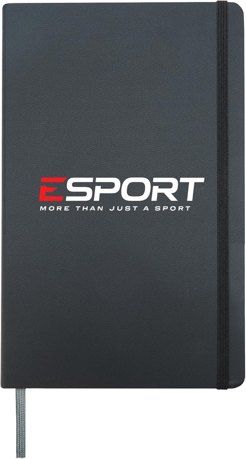 Competitive Gaming Video Game Tournament Hardcover Journal, Black