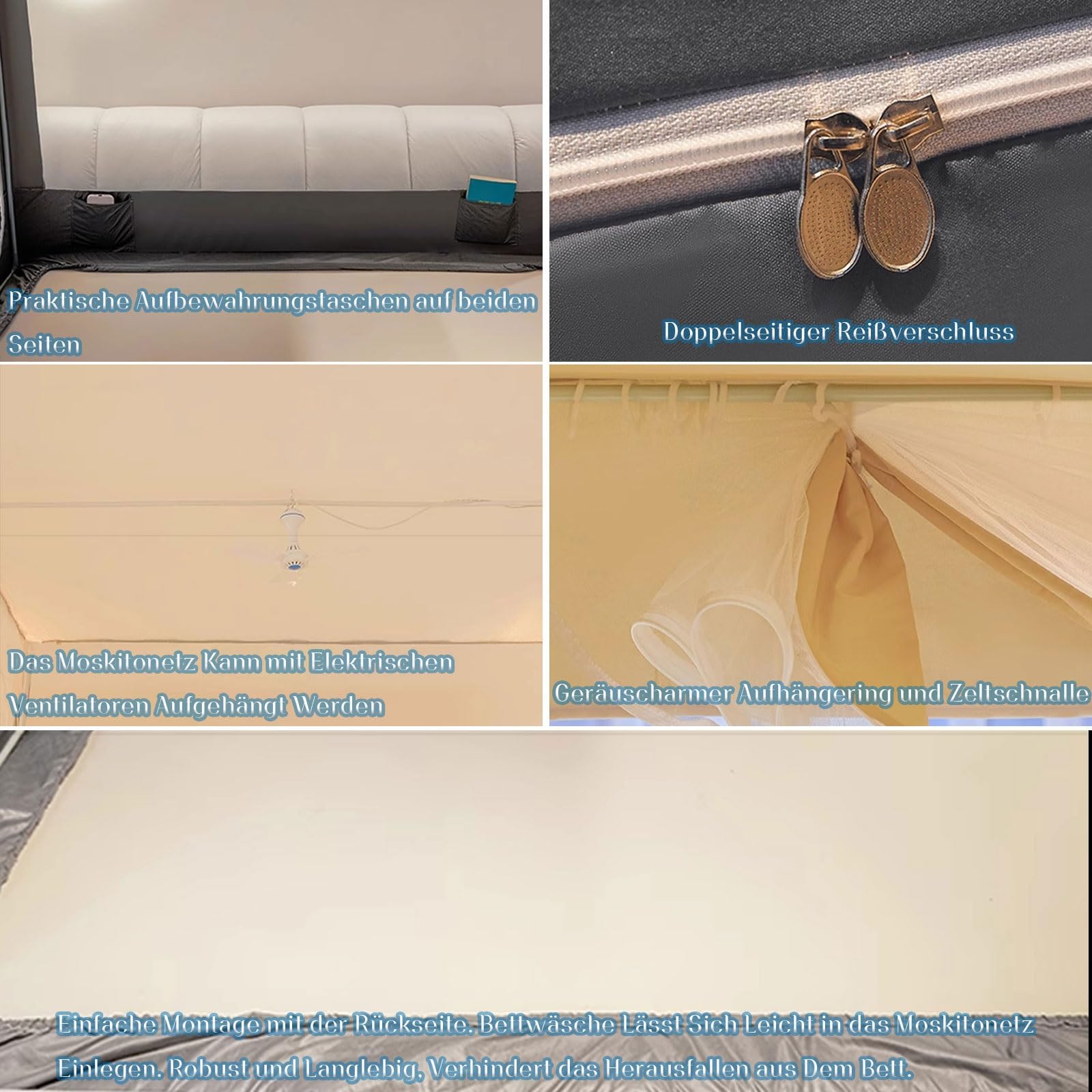 Schatten Moskitonetz mit Baldachin & Verdunkelungsvorhänge Datenschutz Mückennetz mit Ständer für Einzelbett Doppelbett Feinmaschiges Moskitonetze für Zuhause Schlafzimmer Kinderzimmer & Reise