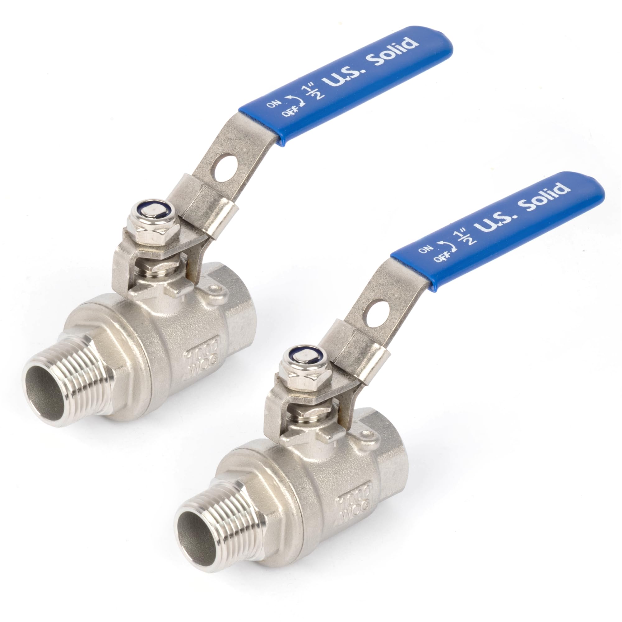 Robinet à boisseau sphérique 1/2 pouce en inox 316 robuste pour eau huile gaz