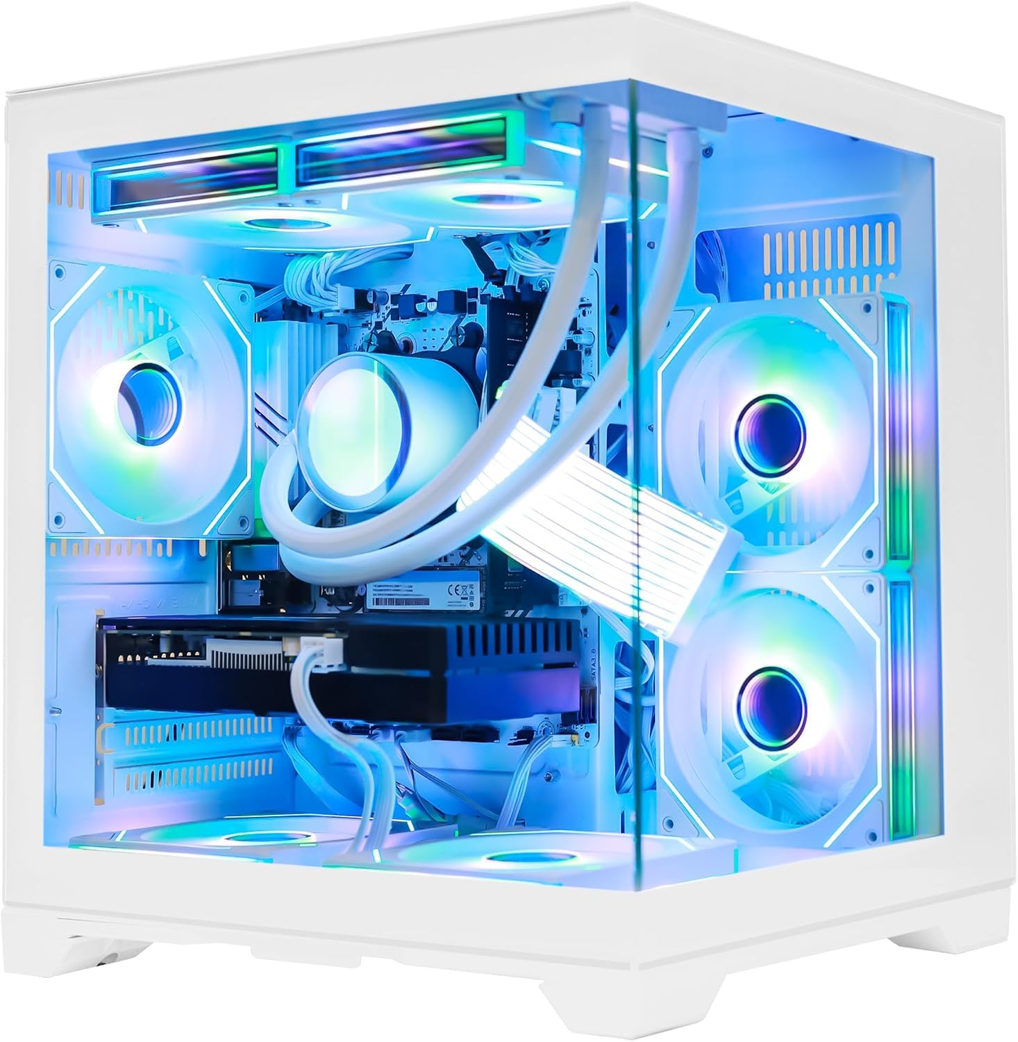 Amazon.com: HELLOLAND Gaming PC -AMD Ryzen 7 5700X 3.4 GHz- RTX