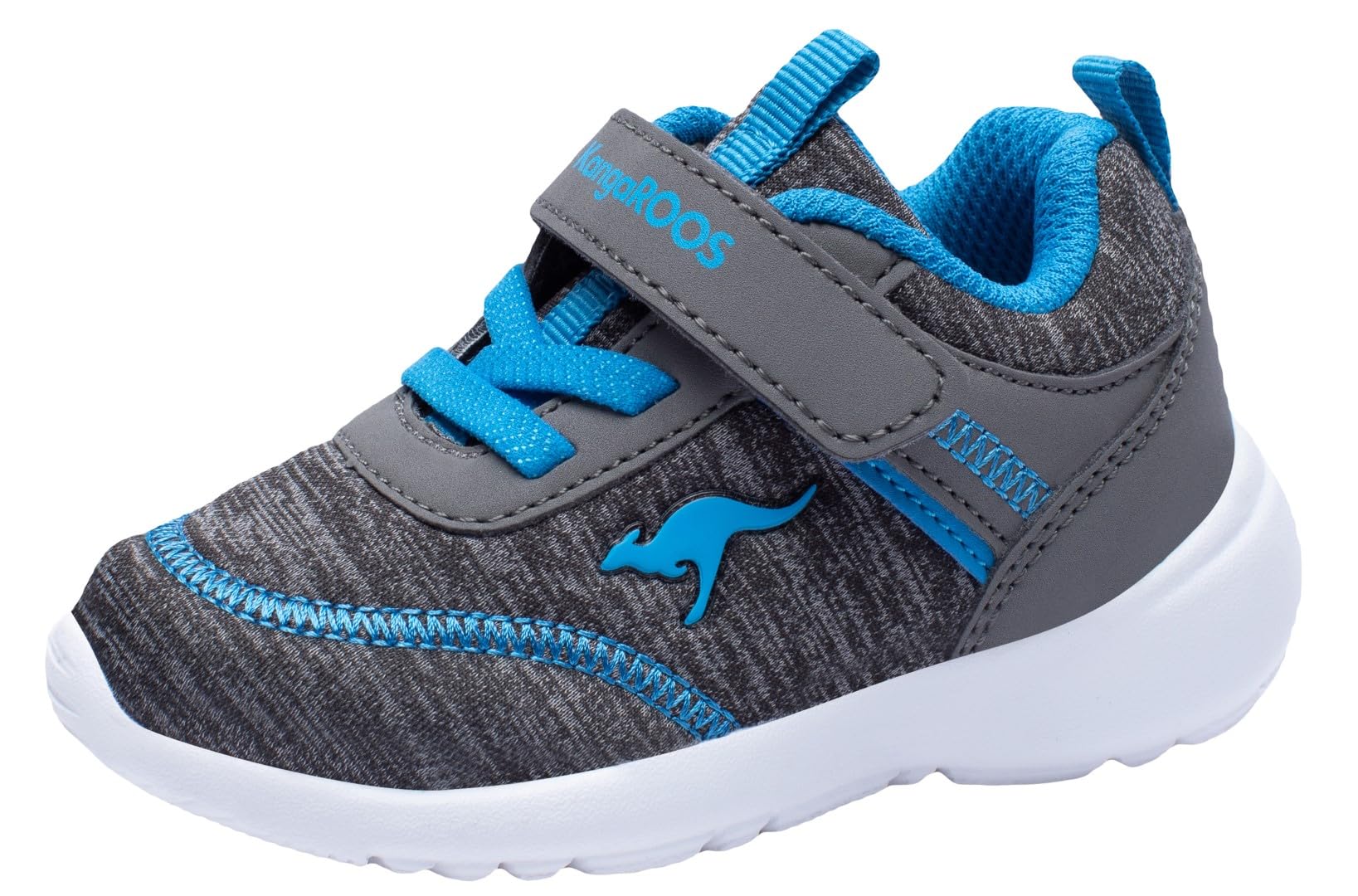 KangaROOS Unisex Kinder Ky-chummy Ev Sneaker, Blau Grau, 25 EU