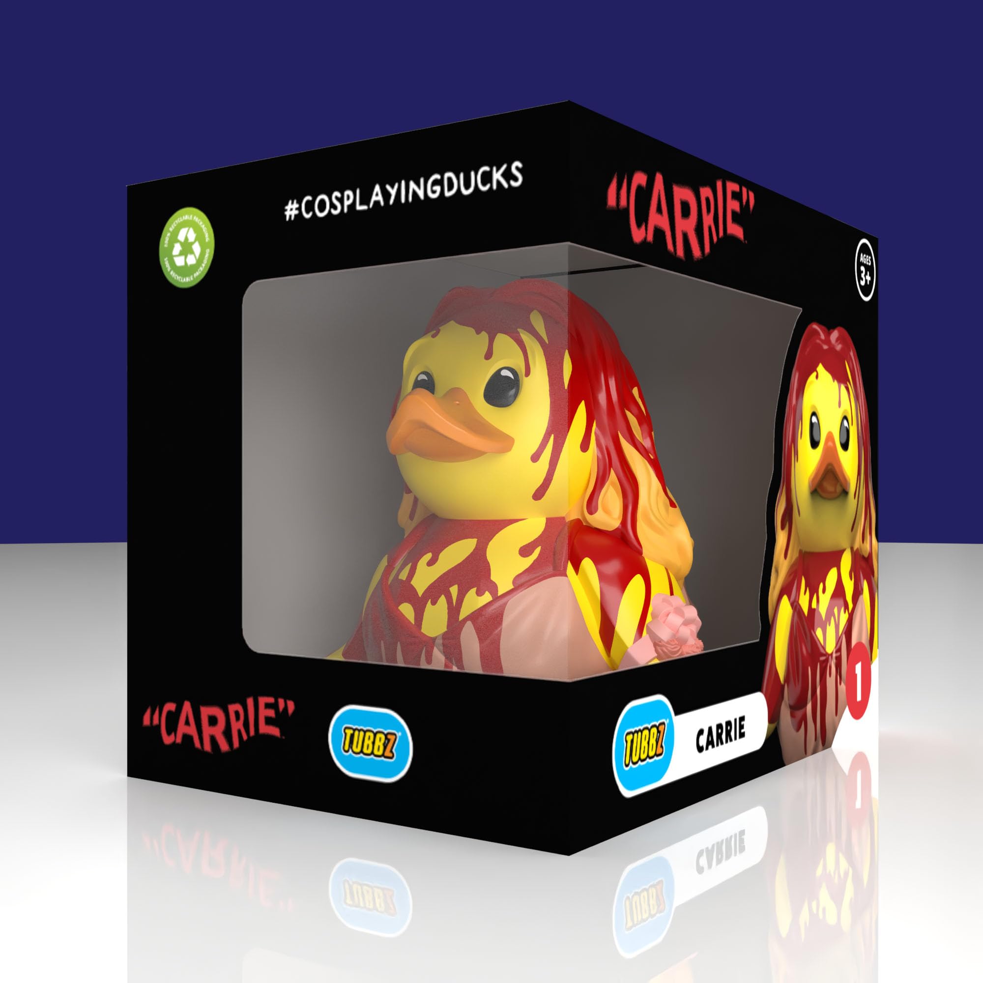 TUBBZ Boxed Edition: Horror - Carrie Cosplaying Rubber Duck Vinyl Figure, Carrie (Boxed) - Image 2