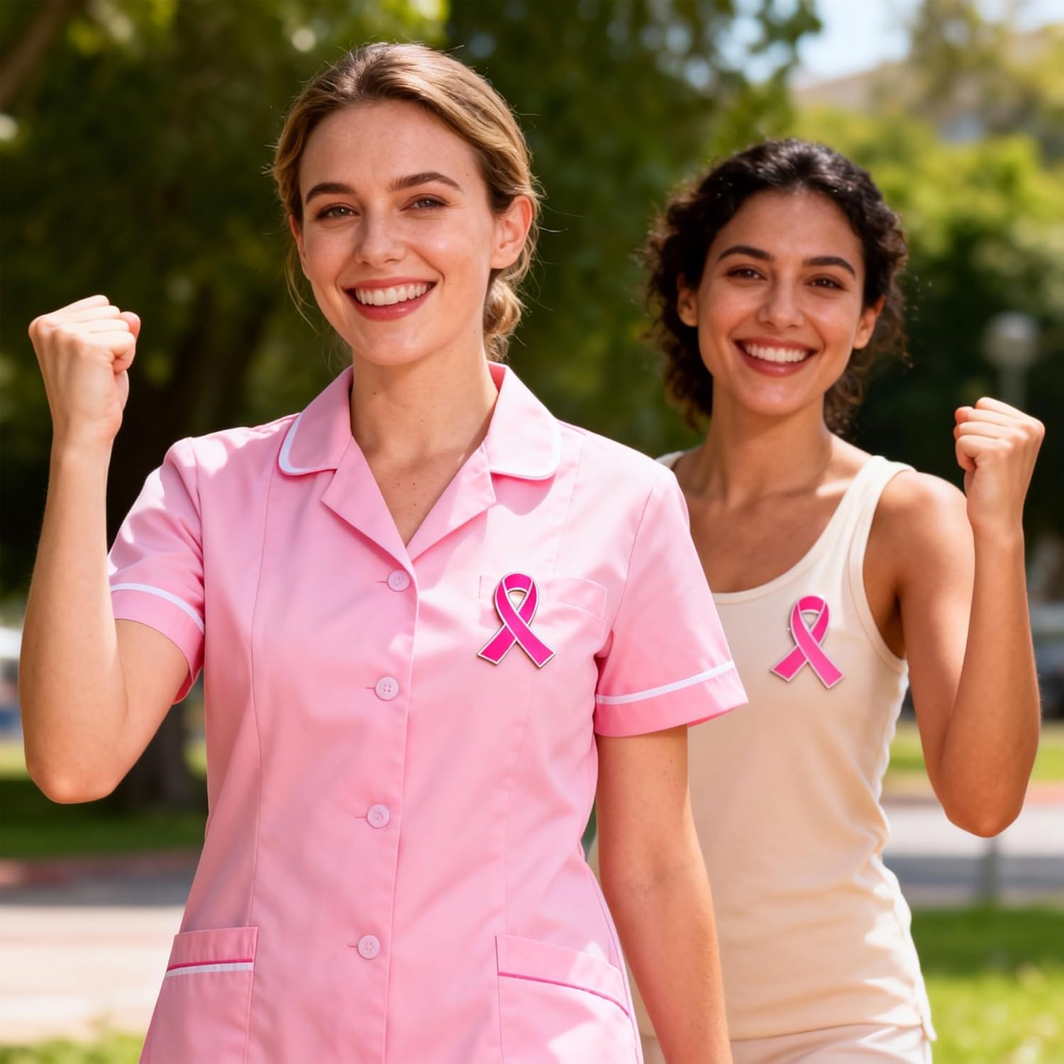 100 pcs Pink Ribbon Breast Cancer Awareness Pin – Hope Support Lapel Brooch for Women, Men, Survivors & Charity Events - Image 7