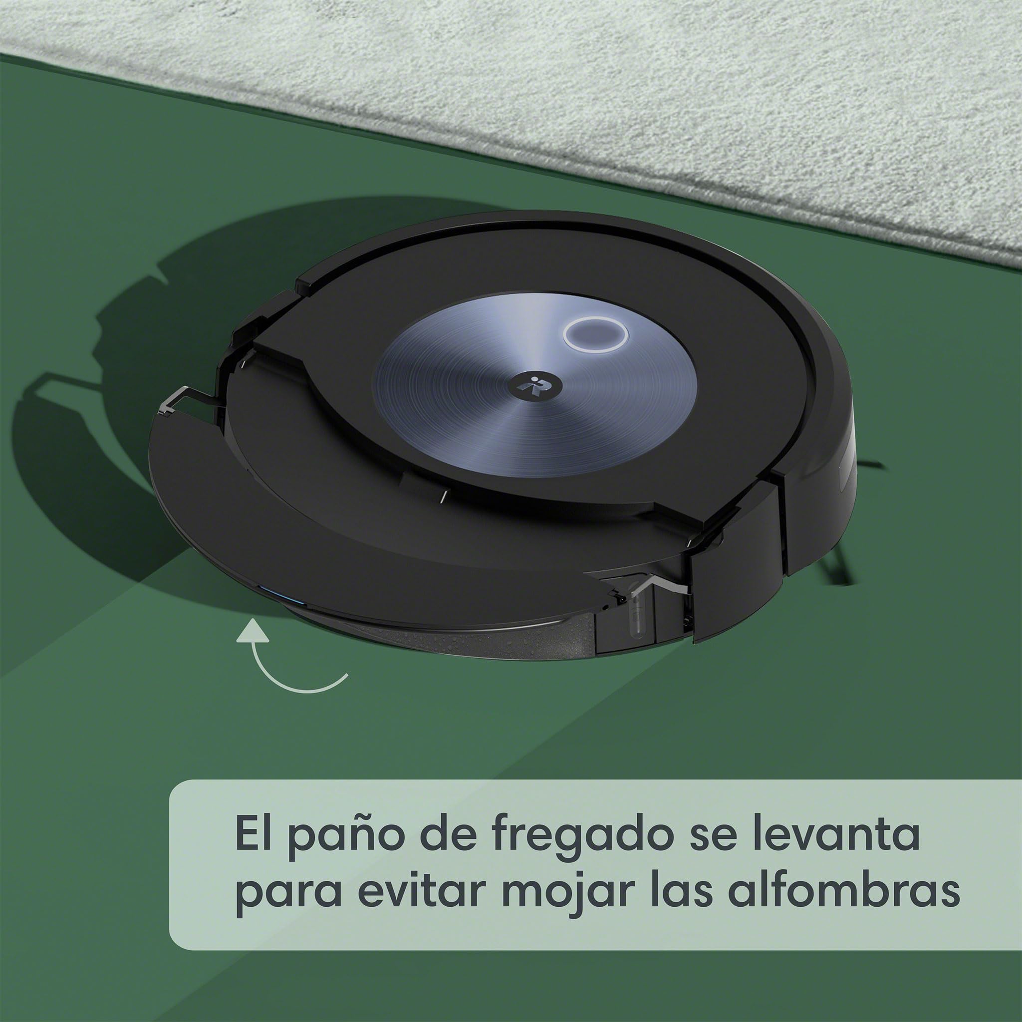 iRobot Robot aspirador y friegasuelos con Wi-Fi Roomba Combo j7+ autovaciado automático - Paño elevable retráctil - Navegación inteligente - Reconocimiento objetos - recarga y reanuda