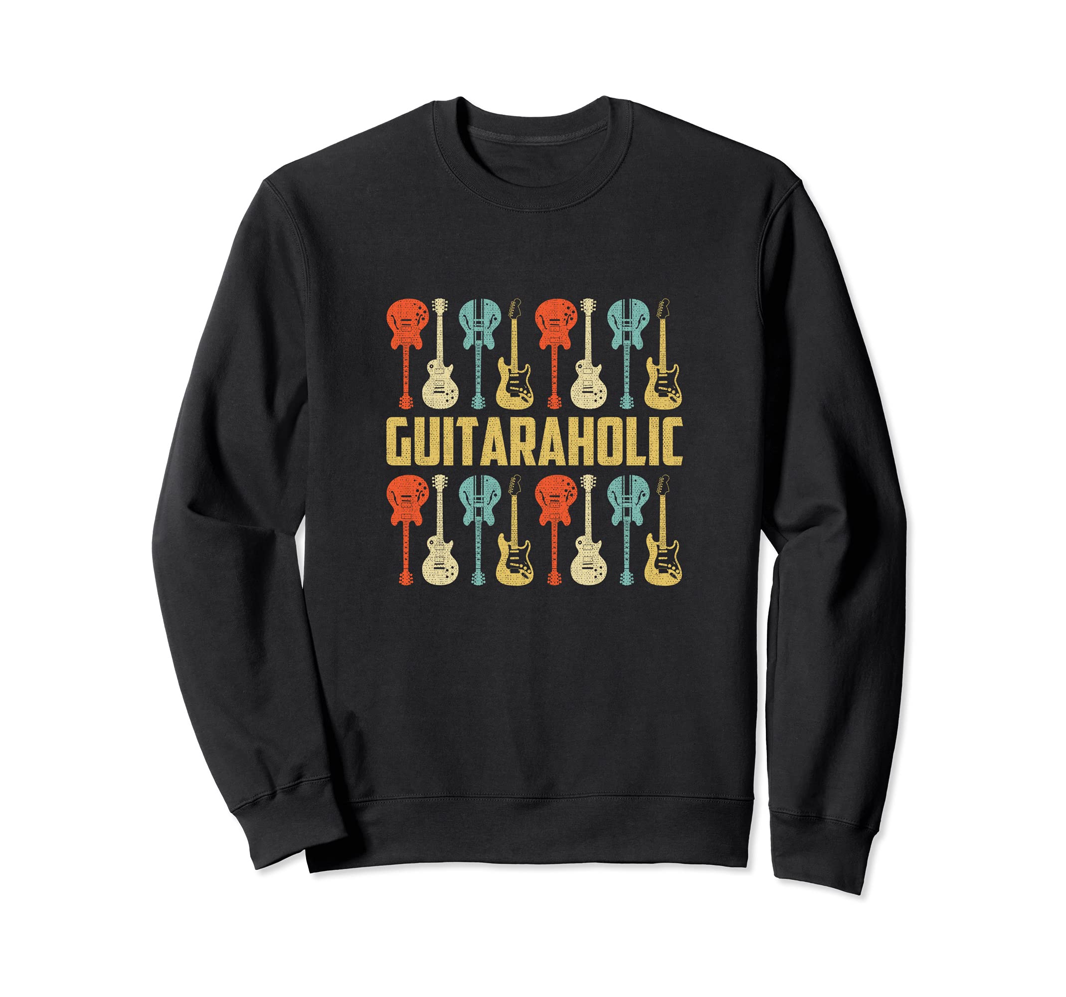 Guitaraholic Guitar design for Guitar Player Sweatshirt, Black